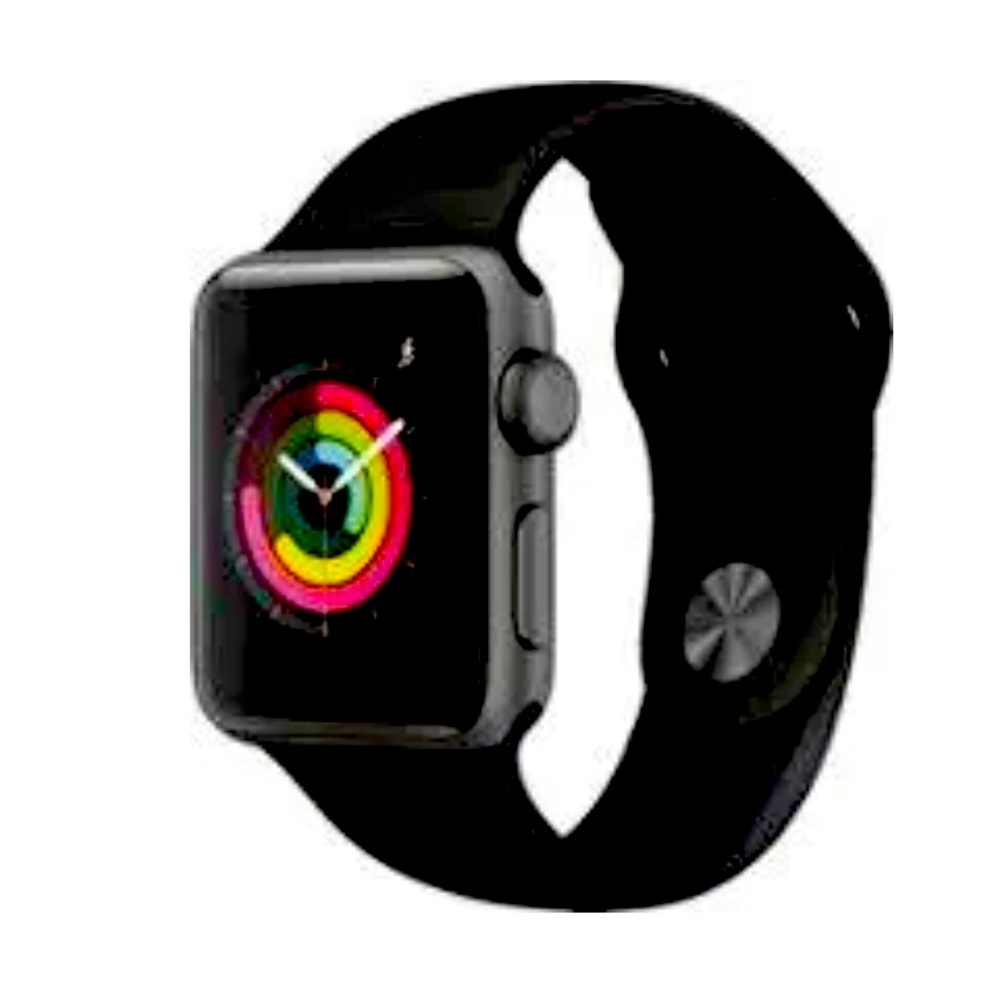 LIKE NEW- Apple Watch Series 3 (GPS) 38mm Aluminum Case with Red Sport Band